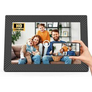 10.1 Inch WiFi Digital Picture Frame Share Photos and Videos, Black